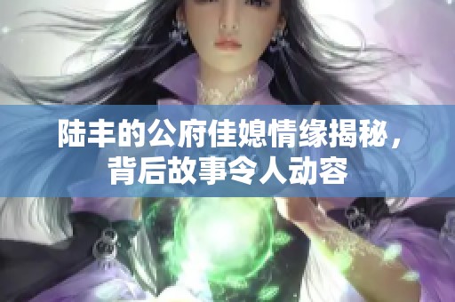 陆丰的公府佳媳情缘揭秘，背后故事令人动容