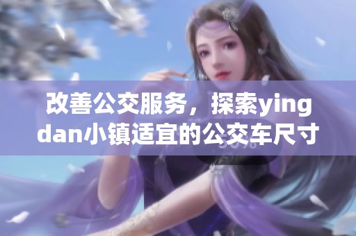 改善公交服务，探索yingdan小镇适宜的公交车尺寸方案