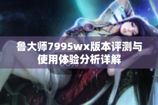 鲁大师7995wx版本评测与使用体验分析详解