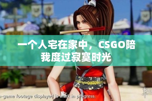 一个人宅在家中，CSGO陪我度过寂寞时光