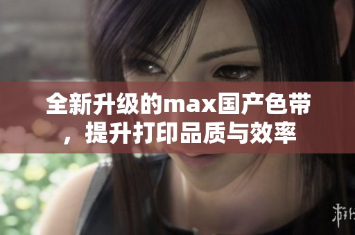 全新升级的max国产色带，提升打印品质与效率