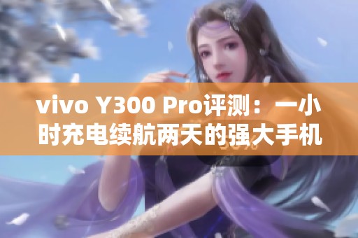 vivo Y300 Pro评测：一小时充电续航两天的强大手机体验