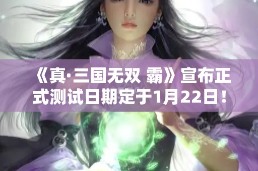 《真·三国无双 霸》宣布正式测试日期定于1月22日！