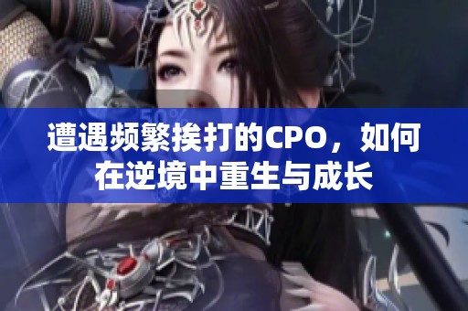 遭遇频繁挨打的CPO，如何在逆境中重生与成长