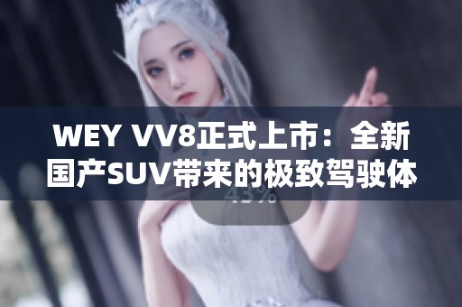 WEY VV8正式上市：全新国产SUV带来的极致驾驶体验与科技感