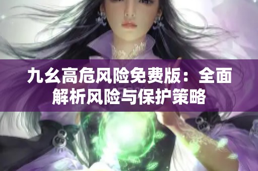 九幺高危风险免费版：全面解析风险与保护策略