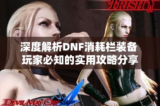 深度解析DNF消耗栏装备 玩家必知的实用攻略分享