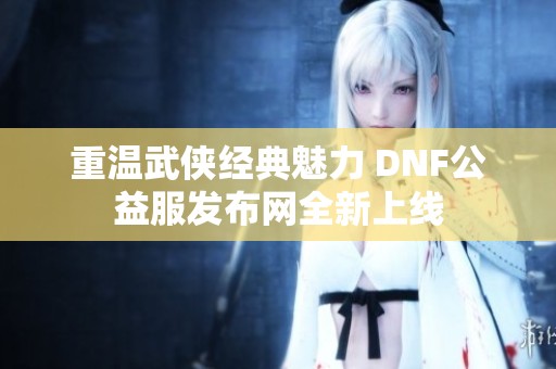 重温武侠经典魅力 DNF公益服发布网全新上线