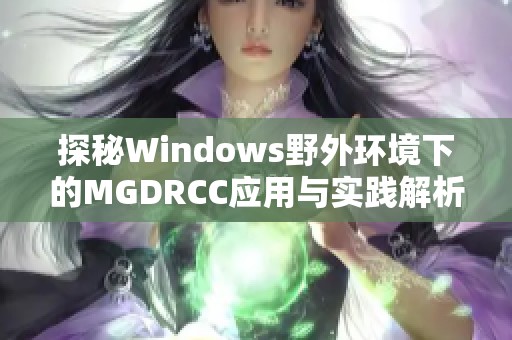 探秘Windows野外环境下的MGDRCC应用与实践解析