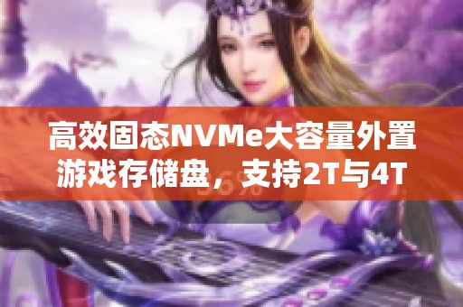 高效固态NVMe大容量外置游戏存储盘，支持2T与4T选择