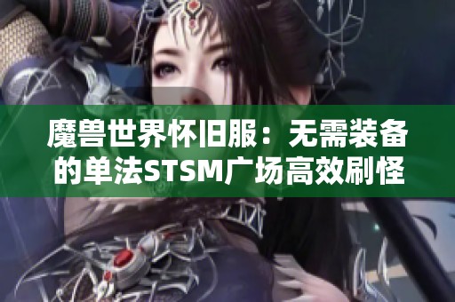 魔兽世界怀旧服：无需装备的单法STSM广场高效刷怪攻略