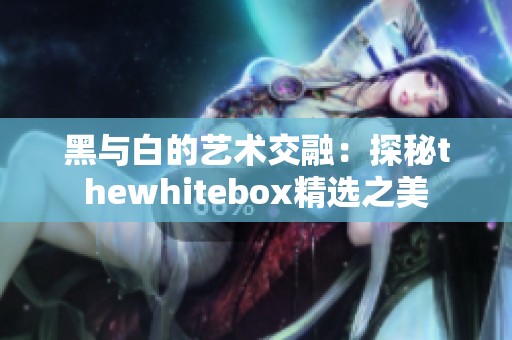 黑与白的艺术交融：探秘thewhitebox精选之美