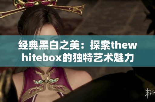 经典黑白之美：探索thewhitebox的独特艺术魅力