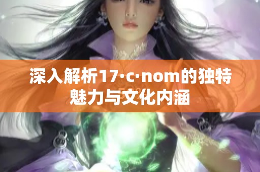 深入解析17·c·nom的独特魅力与文化内涵