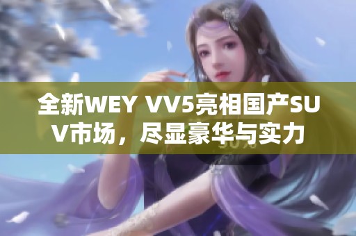 全新WEY VV5亮相国产SUV市场，尽显豪华与实力