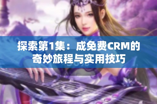 探索第1集：成免费CRM的奇妙旅程与实用技巧