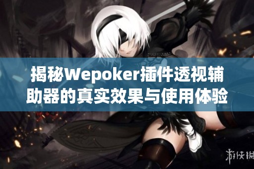 揭秘Wepoker插件透视辅助器的真实效果与使用体验