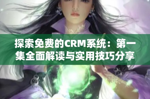 探索免费的CRM系统：第一集全面解读与实用技巧分享