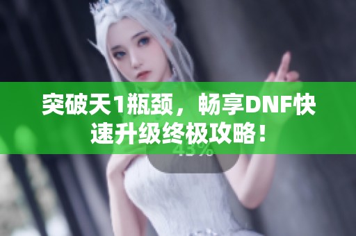 突破天1瓶颈，畅享DNF快速升级终极攻略！