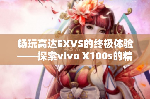 畅玩高达EXVS的终极体验——探索vivo X100s的精彩对决之旅