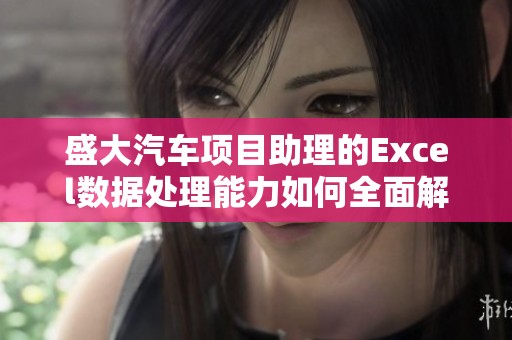 盛大汽车项目助理的Excel数据处理能力如何全面解析