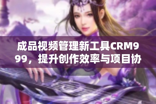 成品视频管理新工具CRM999，提升创作效率与项目协作