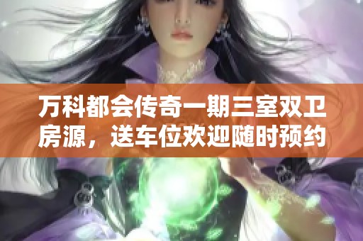 万科都会传奇一期三室双卫房源，送车位欢迎随时预约看房