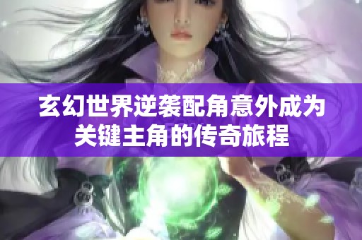 玄幻世界逆袭配角意外成为关键主角的传奇旅程