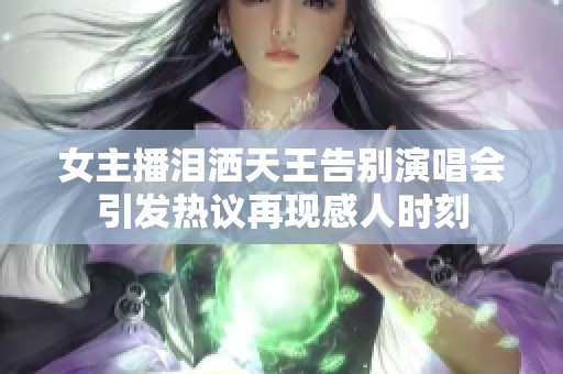 女主播泪洒天王告别演唱会引发热议再现感人时刻