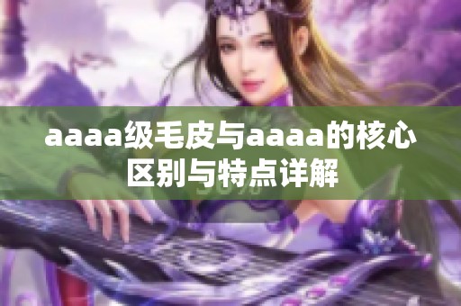 aaaa级毛皮与aaaa的核心区别与特点详解