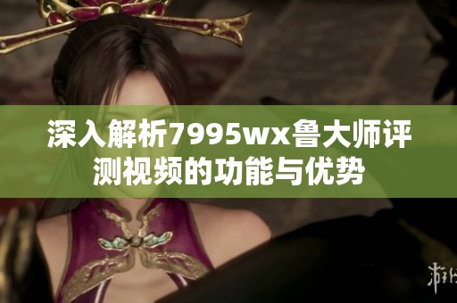 深入解析7995wx鲁大师评测视频的功能与优势