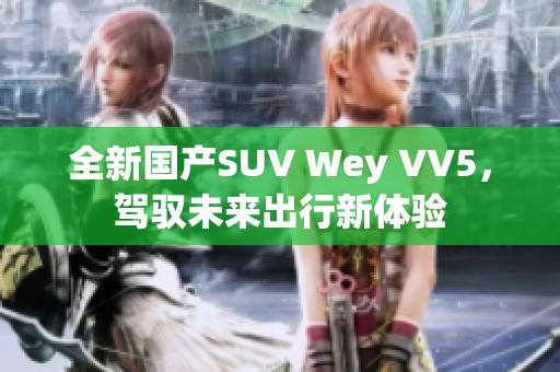 全新国产SUV Wey VV5，驾驭未来出行新体验