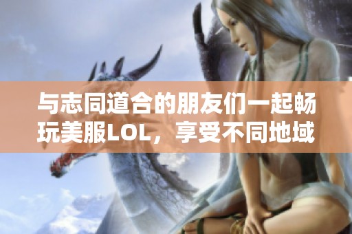 与志同道合的朋友们一起畅玩美服LOL，享受不同地域带来的共同快乐和激动人心的游戏时刻