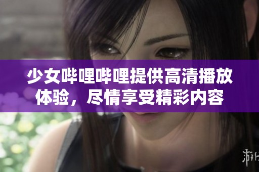 少女哔哩哔哩提供高清播放体验，尽情享受精彩内容