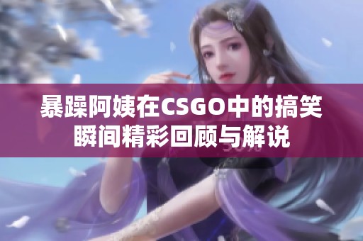 暴躁阿姨在CSGO中的搞笑瞬间精彩回顾与解说