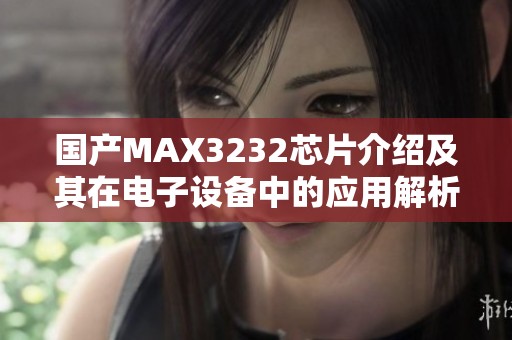 国产MAX3232芯片介绍及其在电子设备中的应用解析