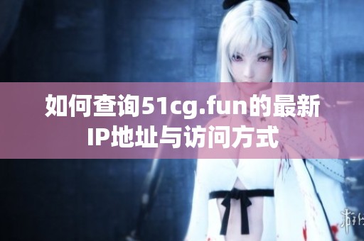 如何查询51cg.fun的最新IP地址与访问方式