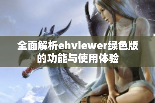 全面解析ehviewer绿色版的功能与使用体验