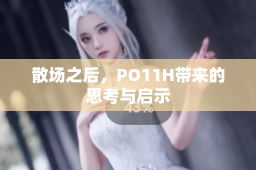 散场之后，PO11H带来的思考与启示