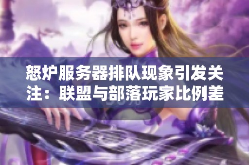 怒炉服务器排队现象引发关注：联盟与部落玩家比例差异分析