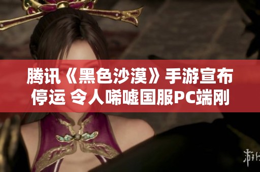 腾讯《黑色沙漠》手游宣布停运 令人唏嘘国服PC端刚公测不久