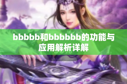 bbbbb和bbbbbb的功能与应用解析详解